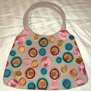 Spectacular small colored NEW hand bag